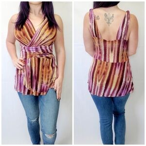 A Common Thread Sleeveless Plunge V-Neck Top